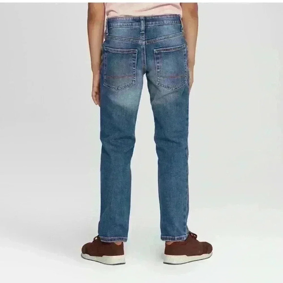 Boys' Stretch Straight Fit Jeans - Cat & Jack™
Medium Blue 6 - Picture 2 of 2